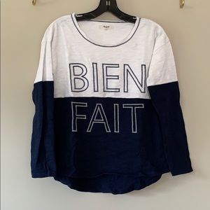 Madewell Bien Fait Long Sleeve Top